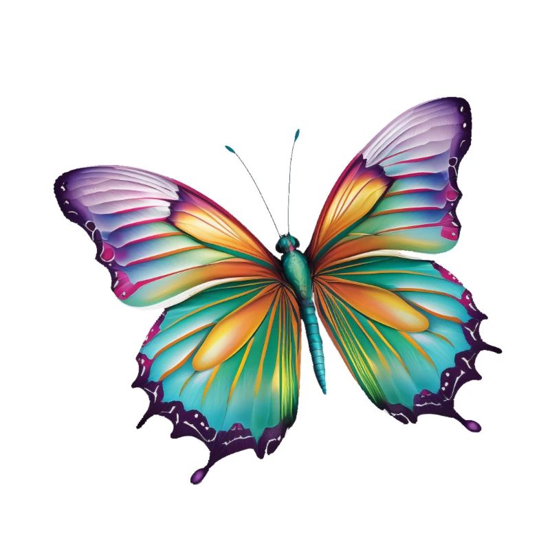 Conception colorée de papillon