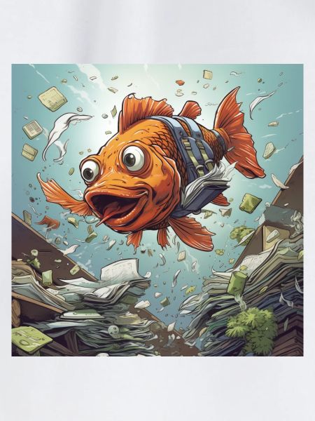 Fisch im Comic Stil