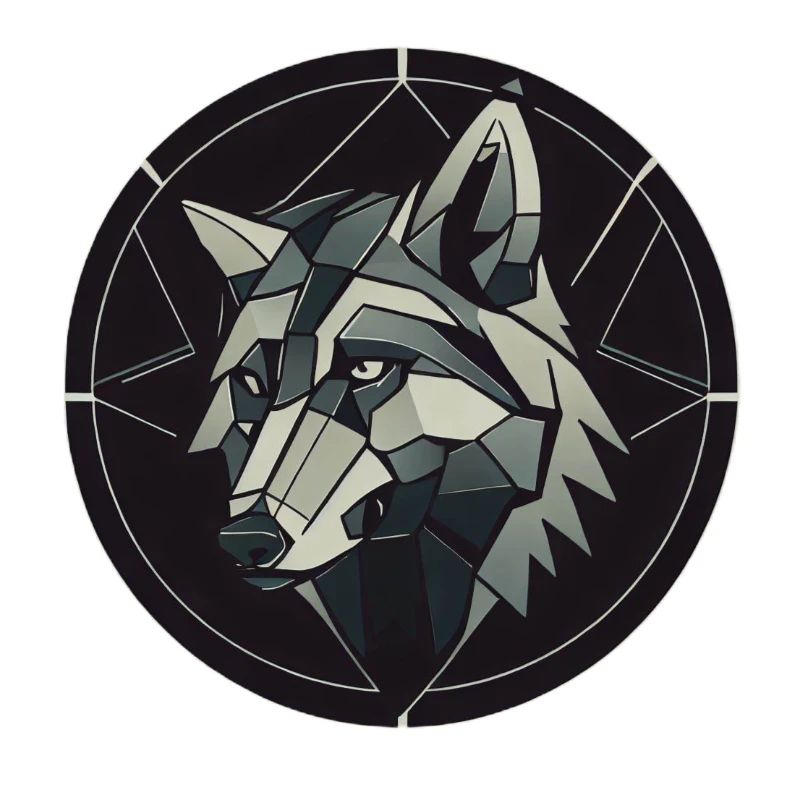Geometric wolf