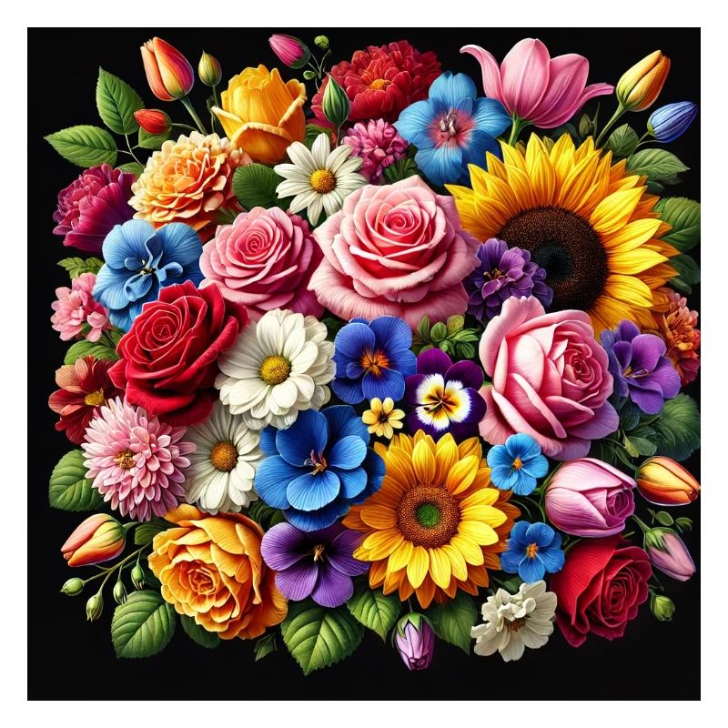 Colourful flowers