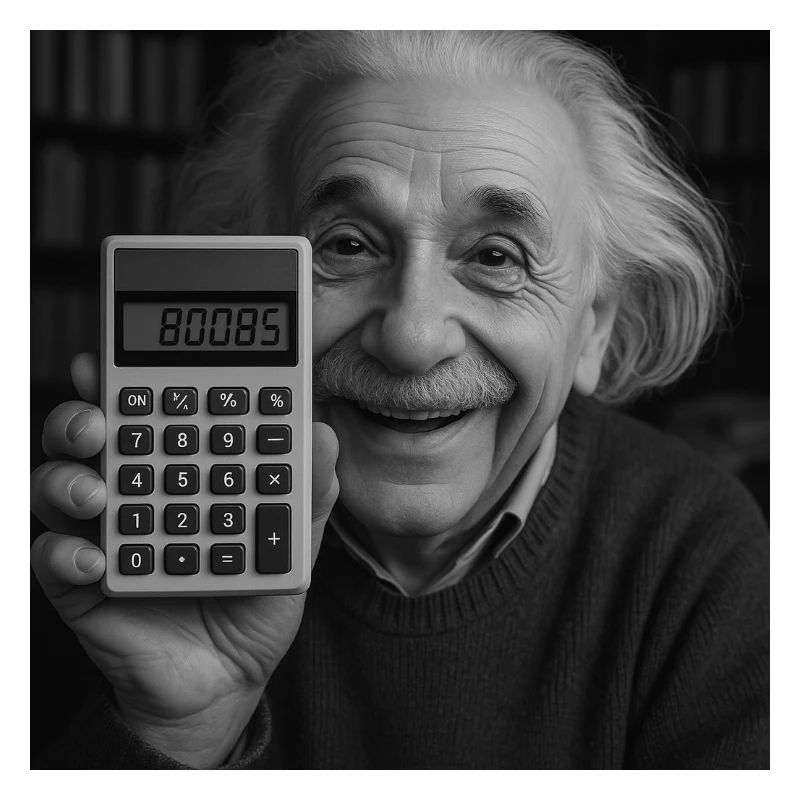Einstein Taschenrechner 80085