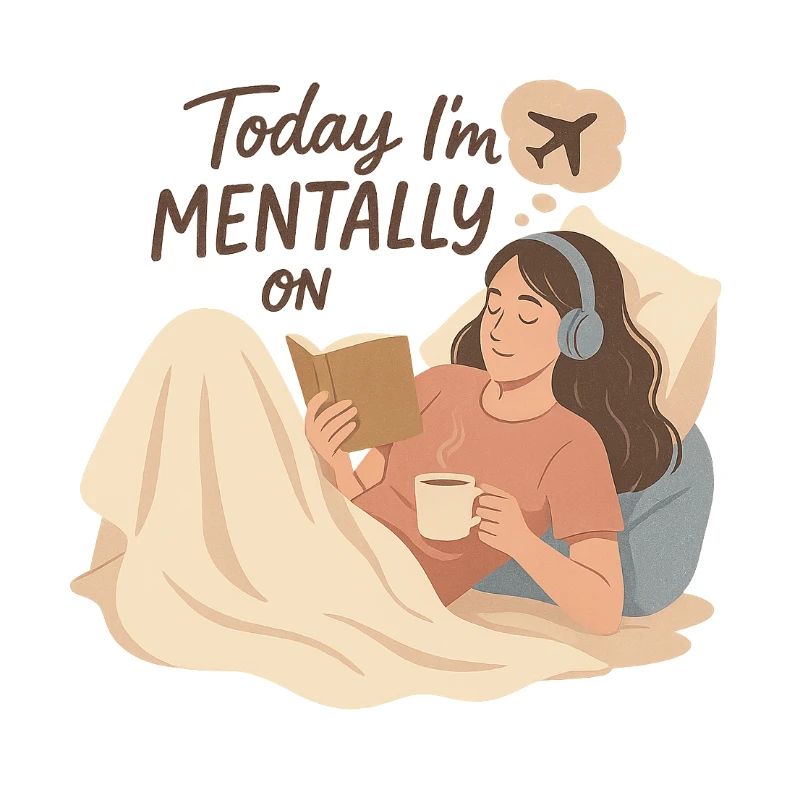 Mentally on Airplane Mode – Cozy Shirt for Introve