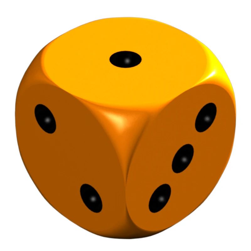 Orangefarbene Stanzform 1 2 3