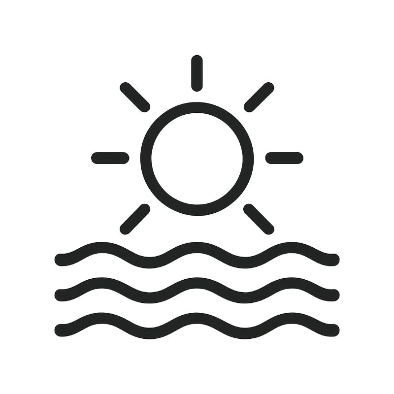 Sonne und Wasser
