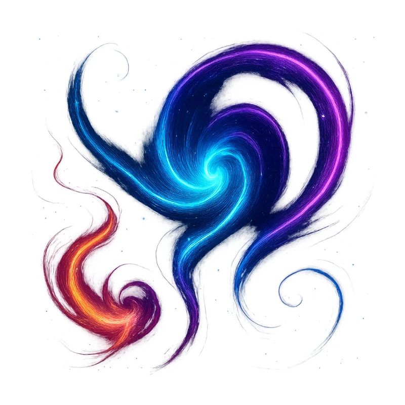 Cosmic Flow – eine Sammlung von lebendigen, galaktischen en