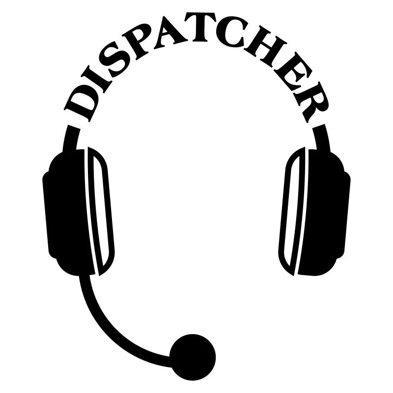 Dispatcher Headset Kopfhörer Mikro micro Emblem