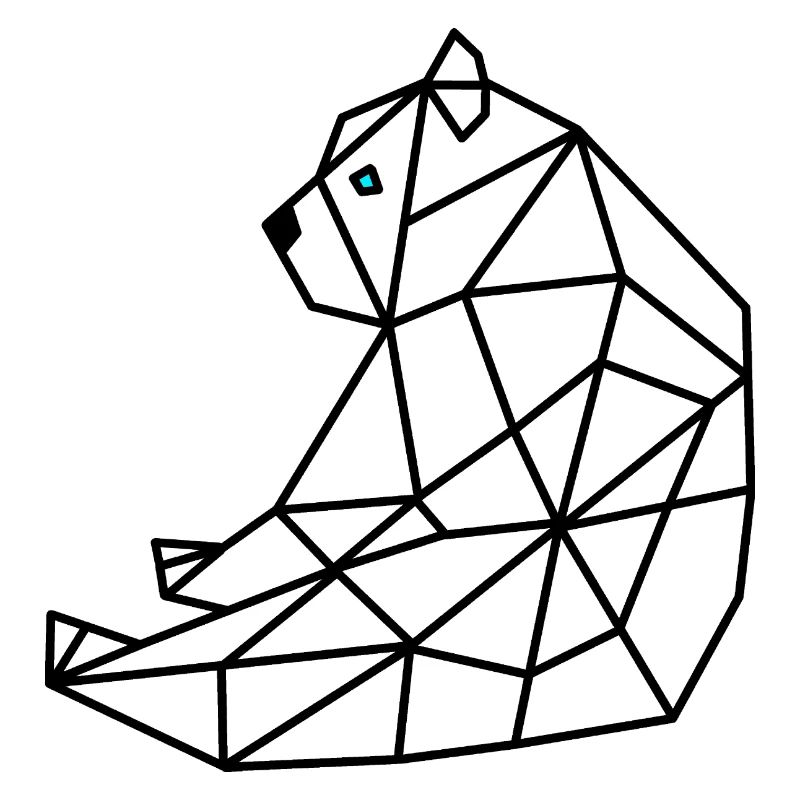 Bear Geometric Line