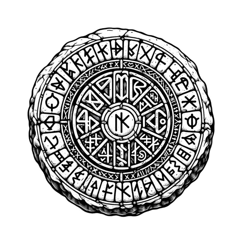 Nordischer Wikinger-Runenstein