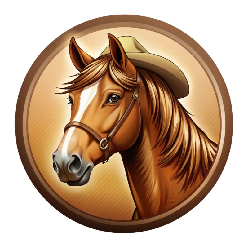 Pferd mit Hut