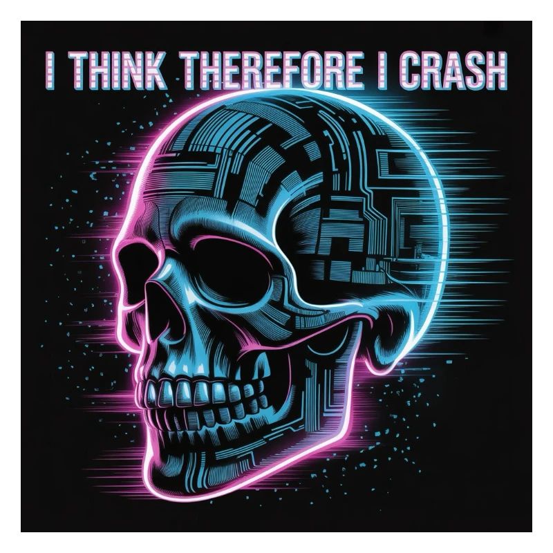 Cyberpunk Neon Skull
