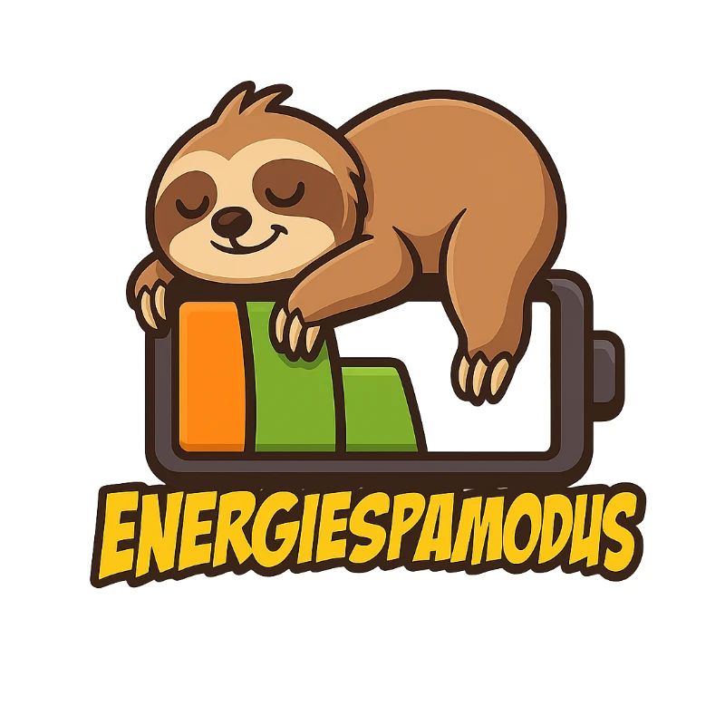 Cute Sloth Energy Saving Logo