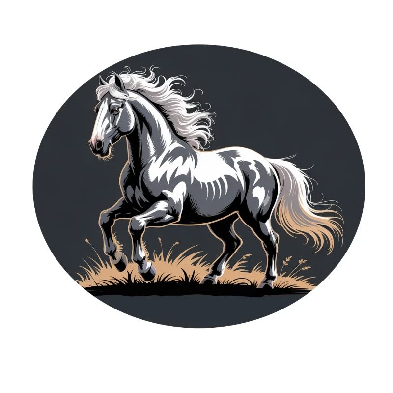 Elégant Silver Trotting Tinker Stallion