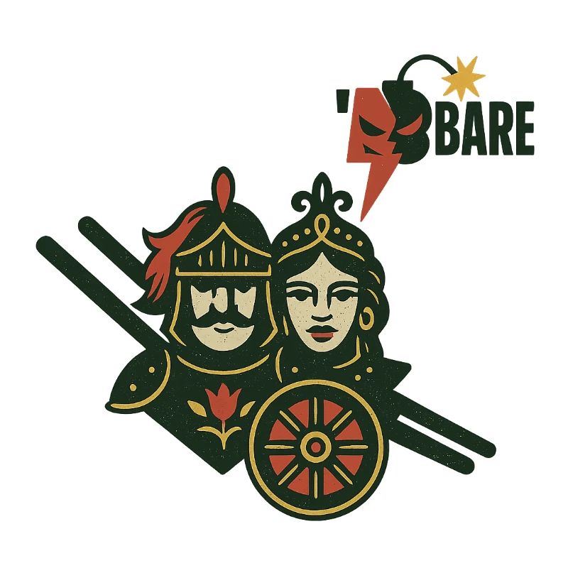 Medieval Warrior Duo with Artistic Aesthetics