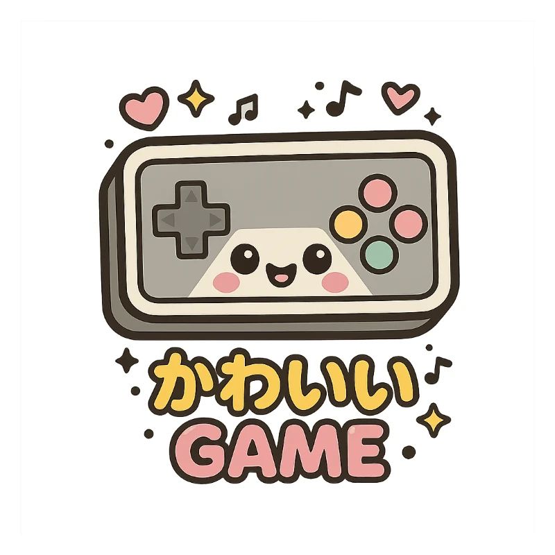 Kawaii Spielcontroller Illustration