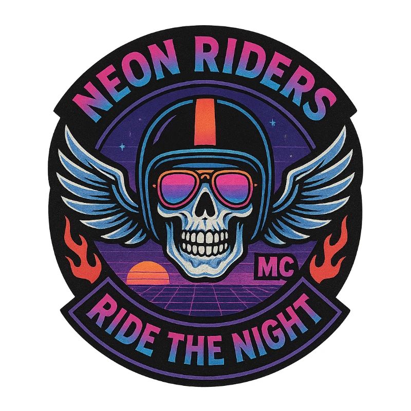 Neon Riders MC Skull