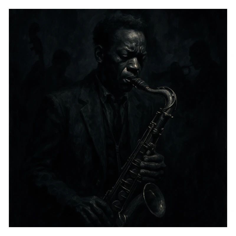 Deep Black Night Saxophone