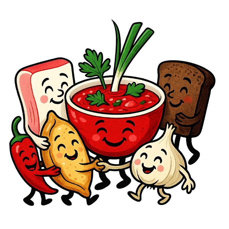 Bunter Borsch Freundschaft
