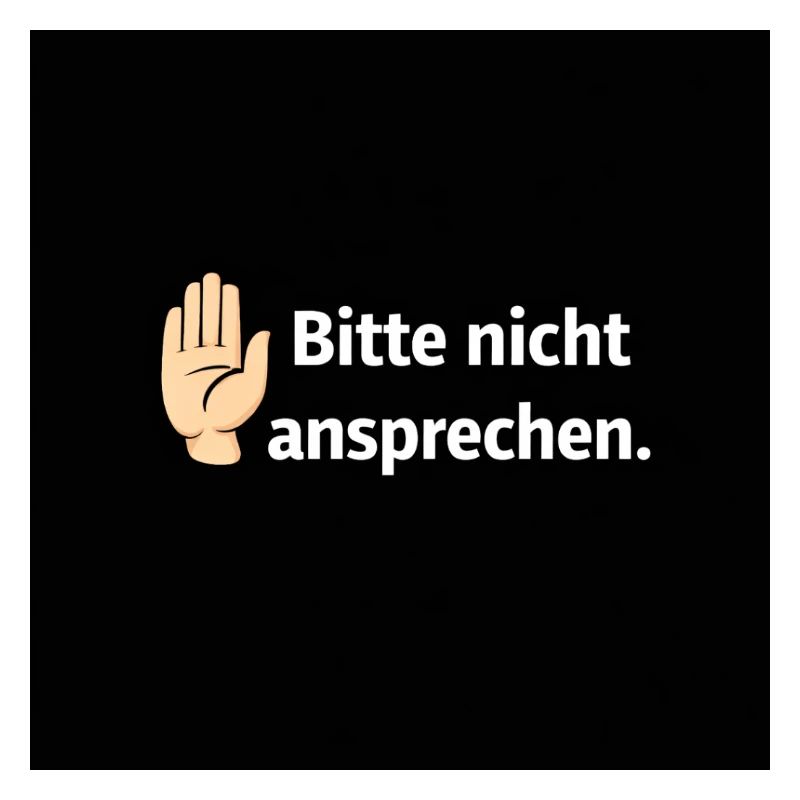 Bitte nicht ansprechen Grenzsignal
