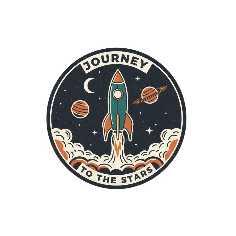 Rocket Journey to the Starry Sky Patch