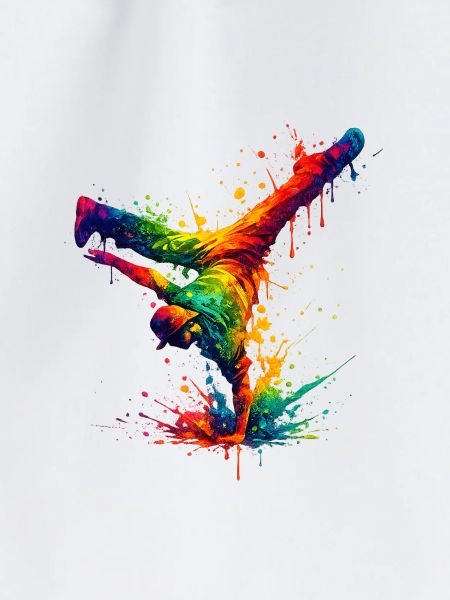 Hand Splashed Rainbow Dance