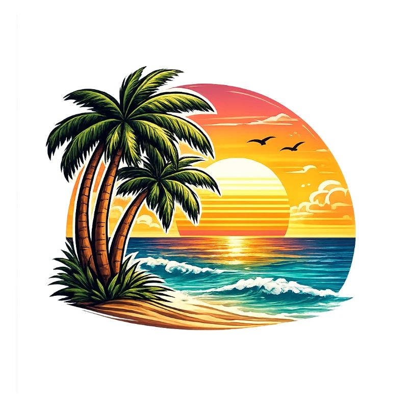 Coucher de soleil à Palm Beach