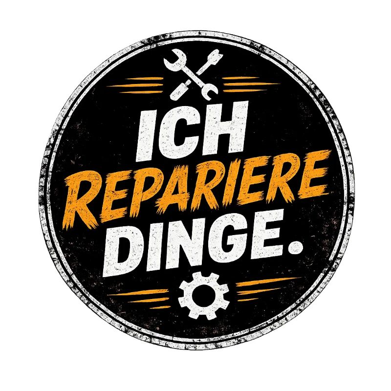 Ich repariere Dinge – Handwerk Spruch