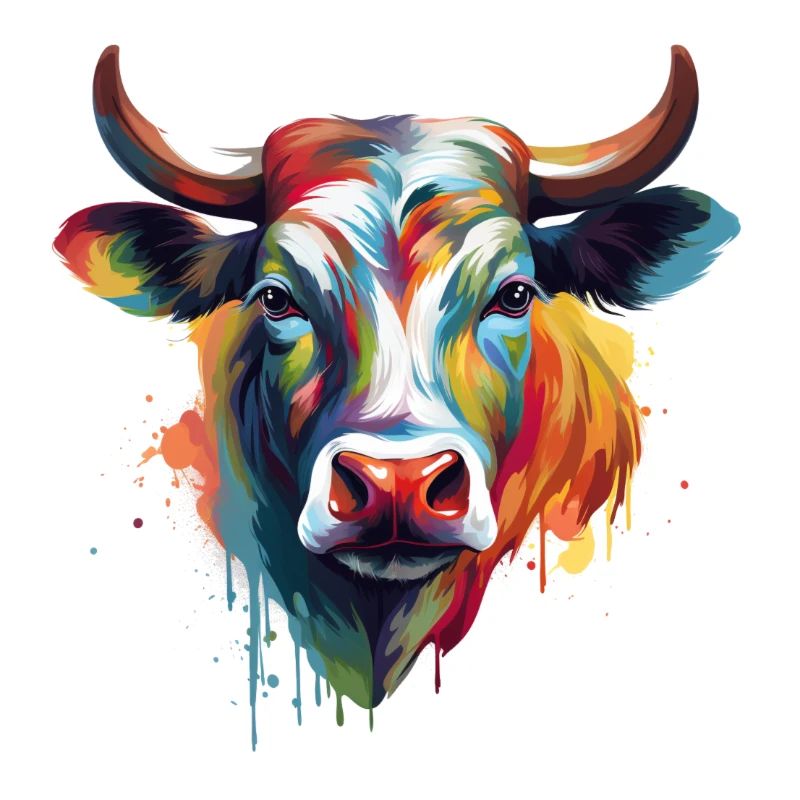 Vache colorée