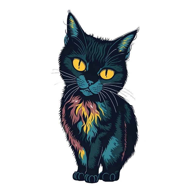 Little black cat