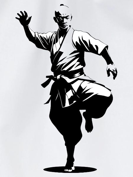 Shaolin Mönch - Kampfsport Sticker