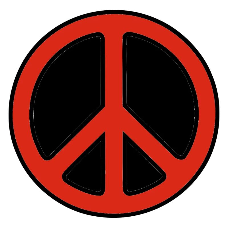 Peace red