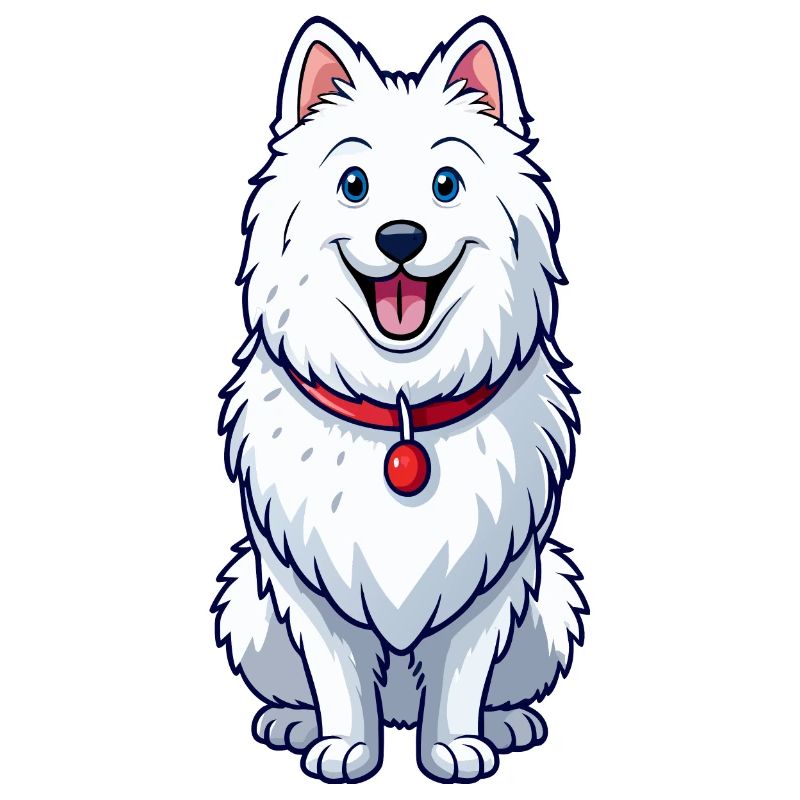 Happy Grinning Samoyed