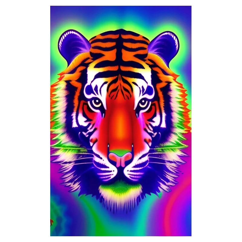 Psychedelic tiger