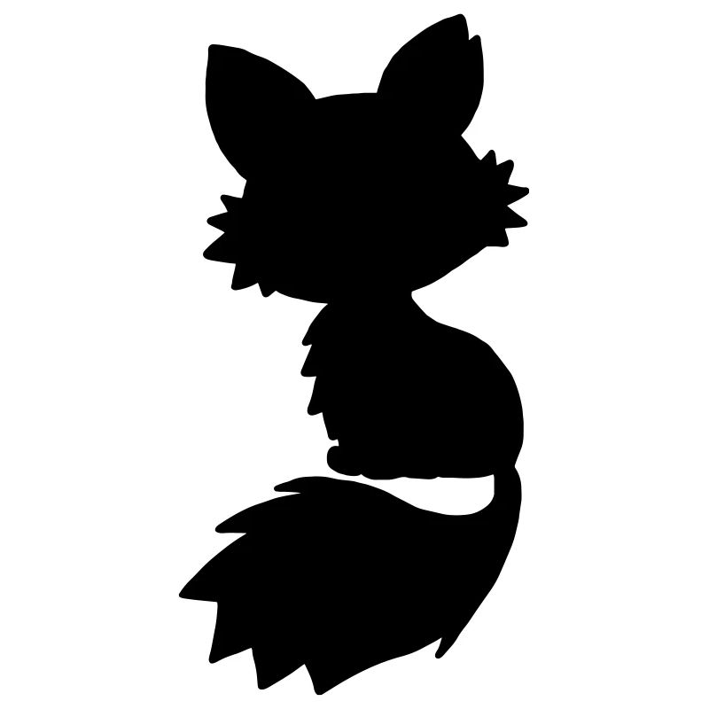 Fox Sillhouette / fox graphic