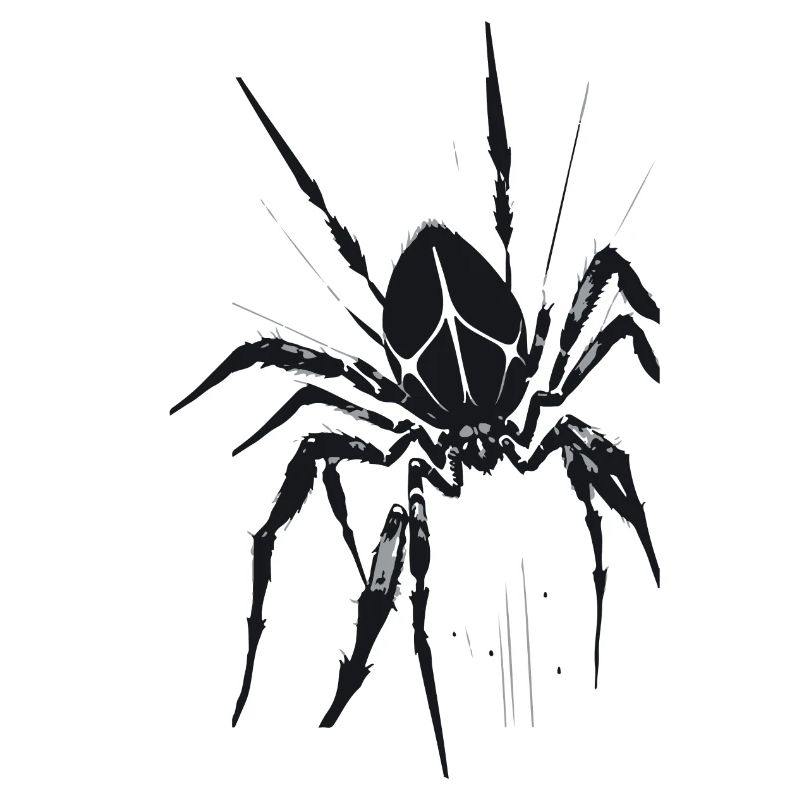 Spider,Black,Tarantula,Illustration