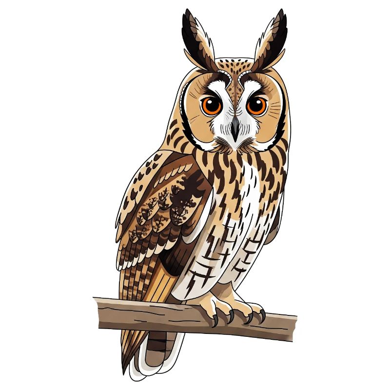 Long-eared Owl Asio Otus