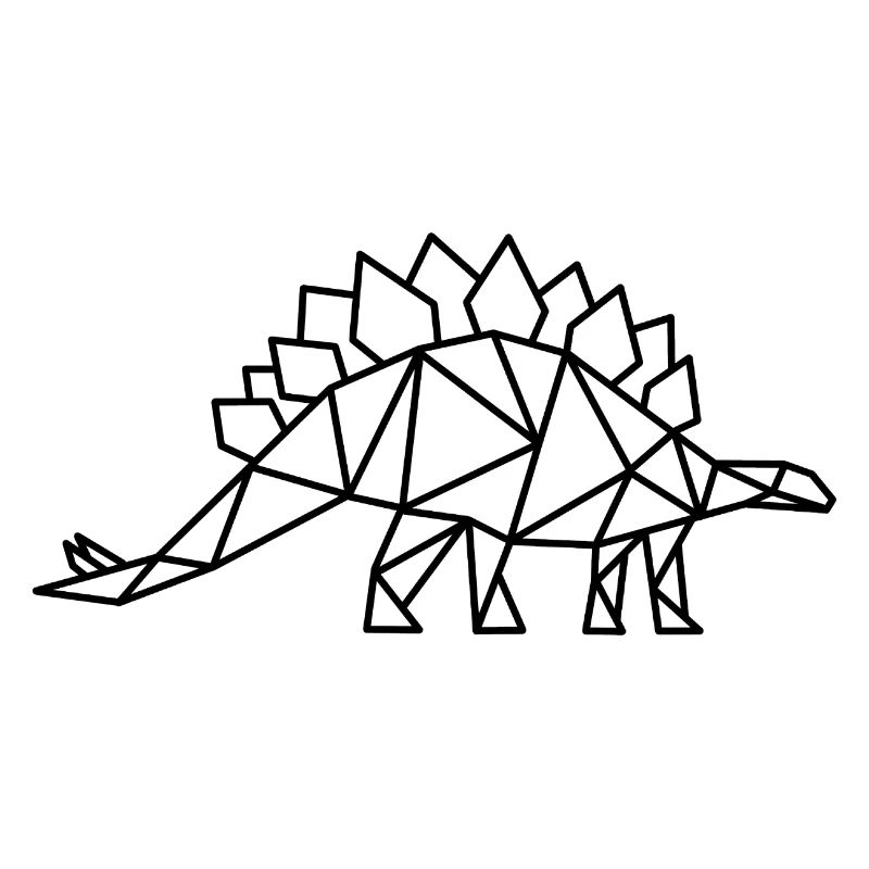 Stegosaurus Geometry Dino