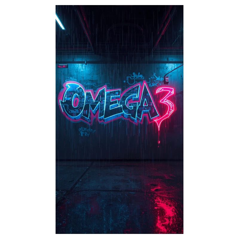 Graffiti néon Omega3