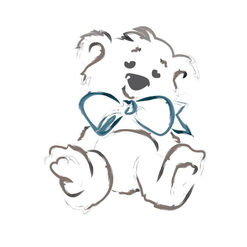 Teddybär mit Schleife