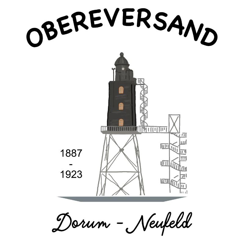 Phare d'Obereversand, Dorum-Neufeld, Mer du Nord