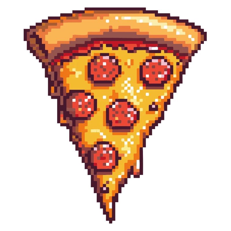 Pixel Pizza Stück