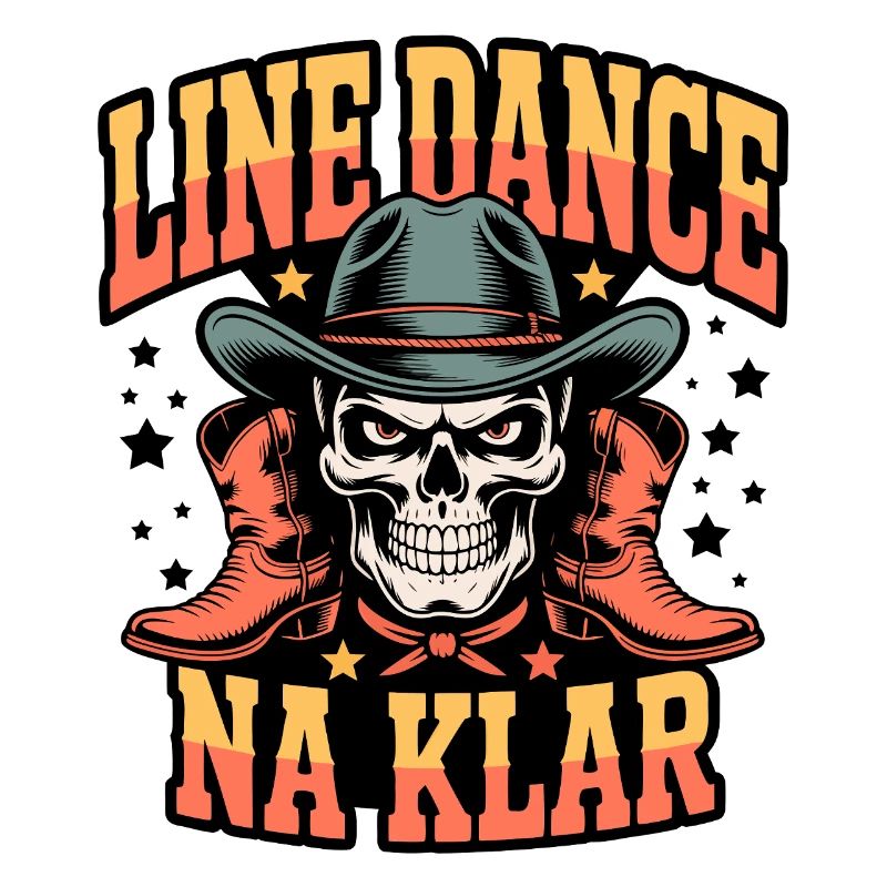 Line Dance Skull Rodeo