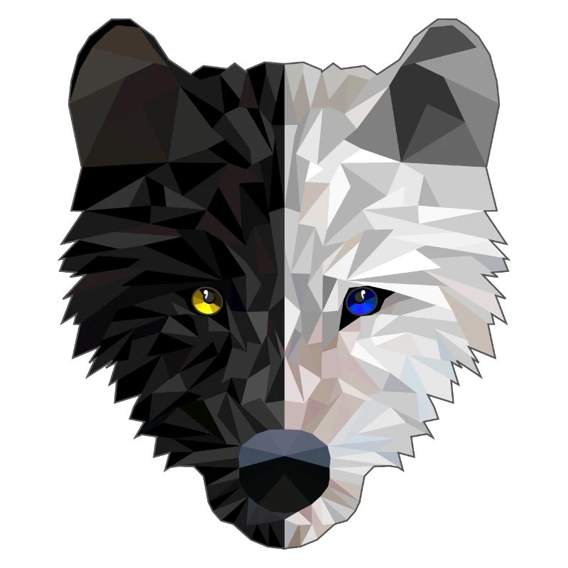 Wolfkopf - Low Poly