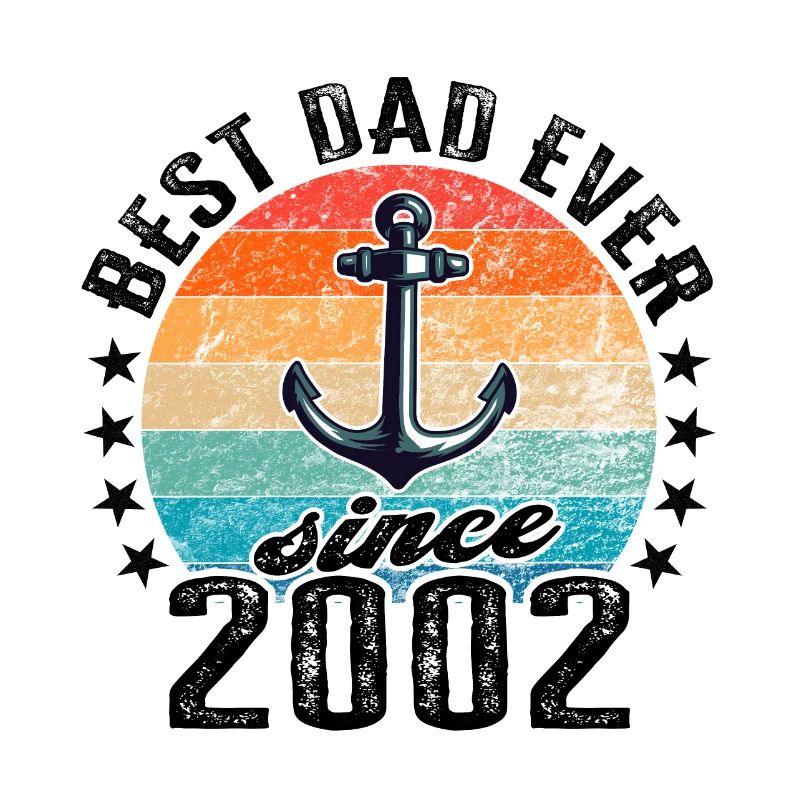Bester Papa der Welt seit 2002 Anker