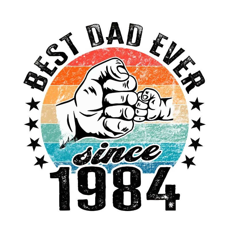 Bester Papa der Welt seit 1984 Vatertag