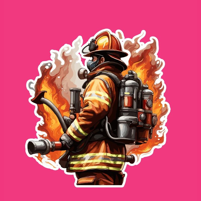 Firefighter / Fire / Fire / Extinguish / Hero