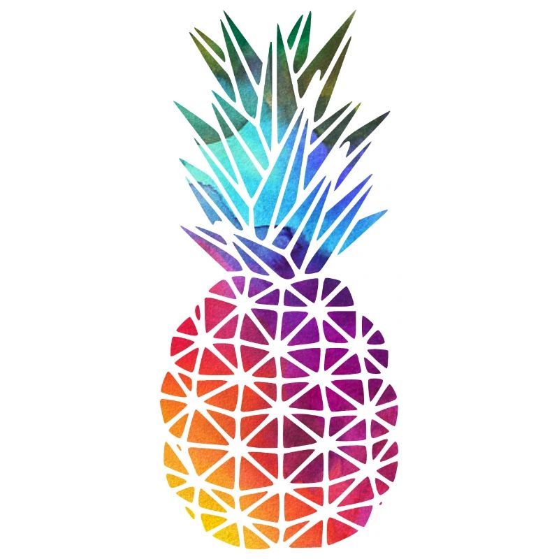 Regenbogen Ananas
