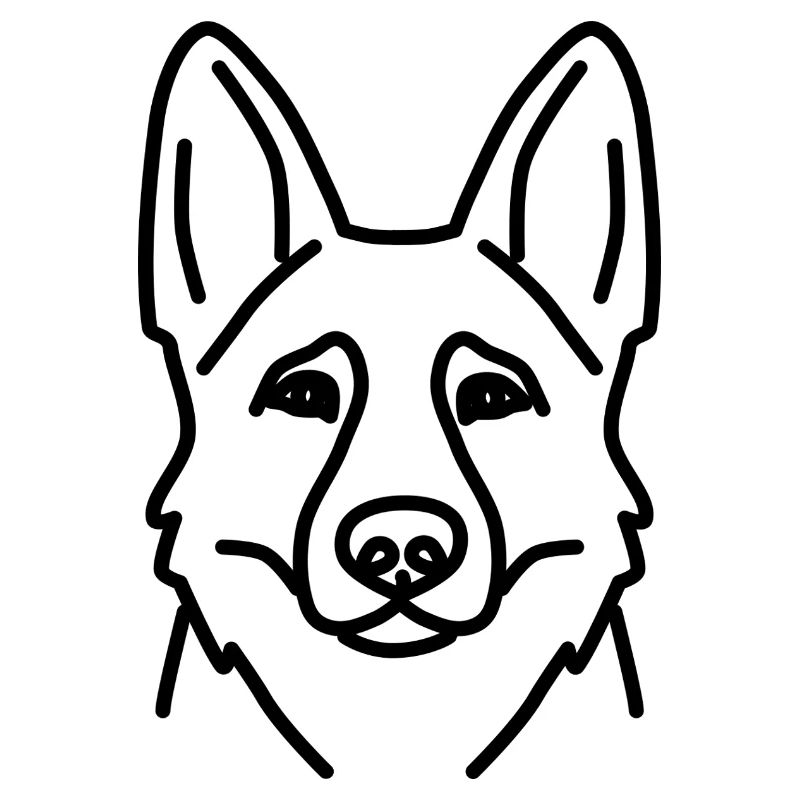 Head German Shepherd