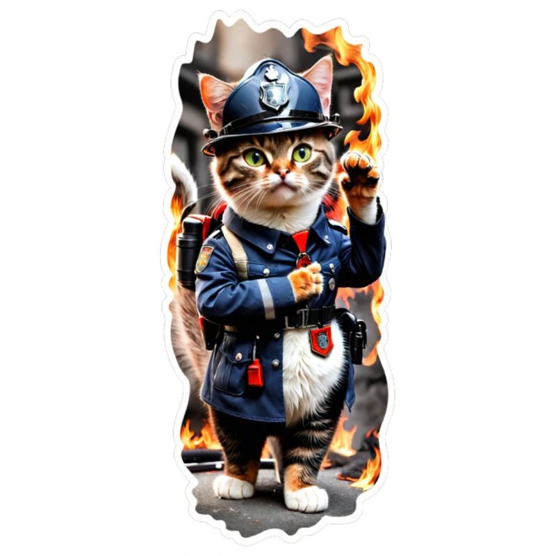 Fire department cat
