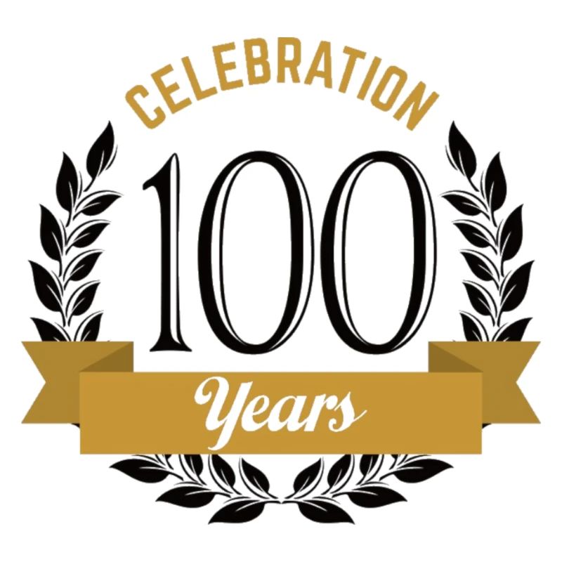 100 ans de conception de célébration