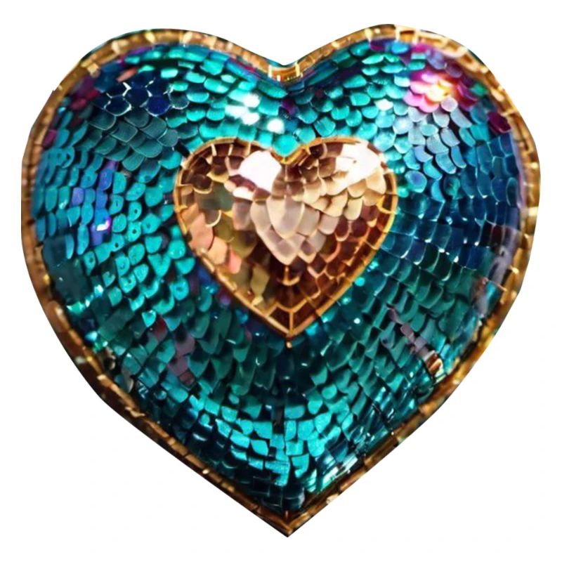 heart,sequins,shiny,gold